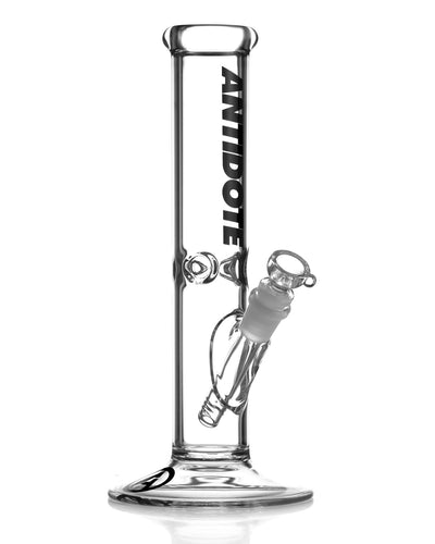 12-inch Original Antidote Glass Straight Tube Bong with 50mm tube diameter and 5mm thick glass