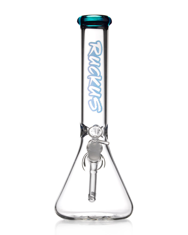 Load image into Gallery viewer, Ruckus Glass 12&quot; Colored Lip Beaker Bong
