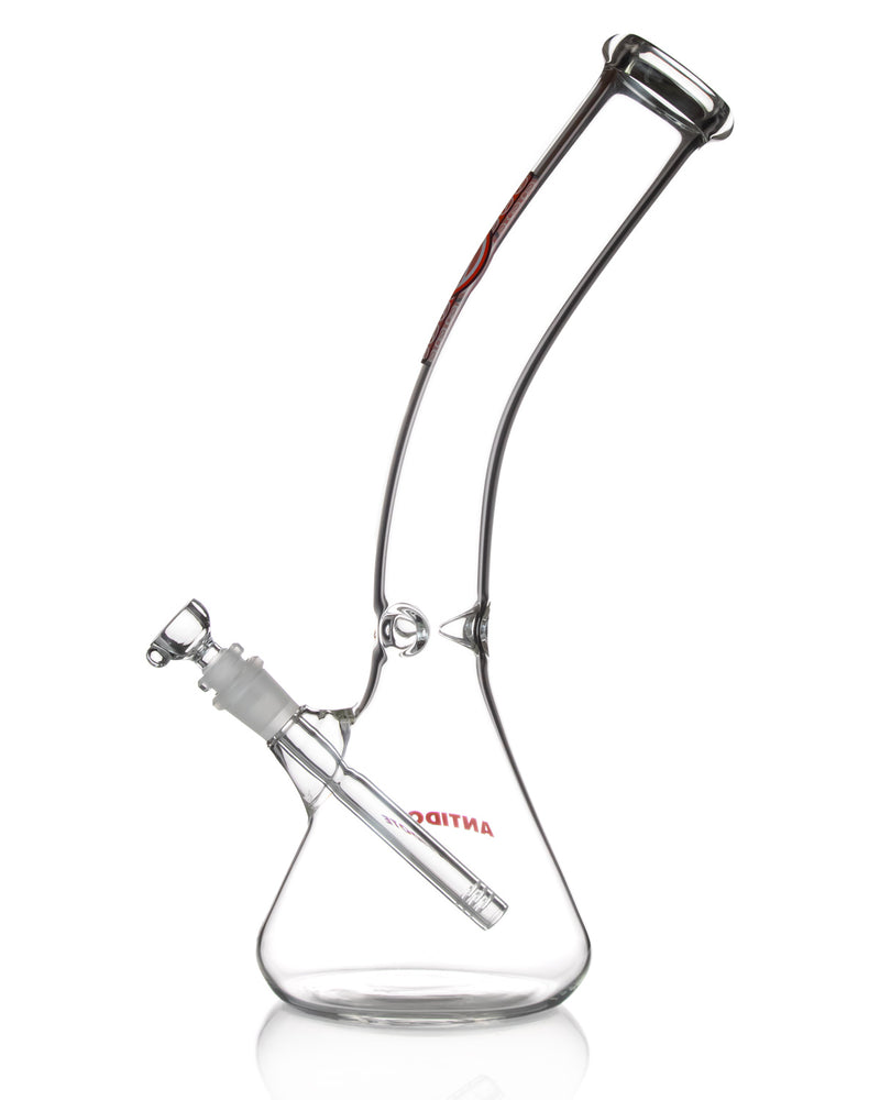 Load image into Gallery viewer, 18 Inch Bent Neck Beaker Bong by Antidote Glass Made in the USA
