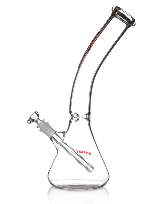 18 Inch Bent Neck Beaker Bong by Antidote Glass Made in the USA