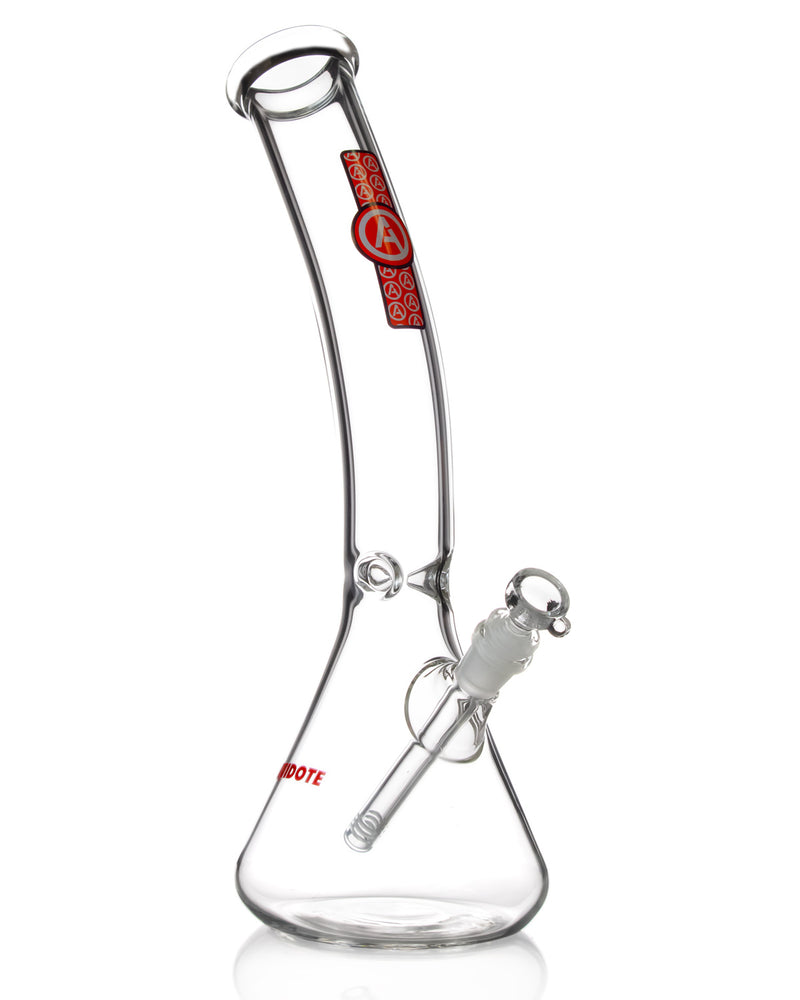 Load image into Gallery viewer, Antidote Glass Bent Neck Beaker Bong
