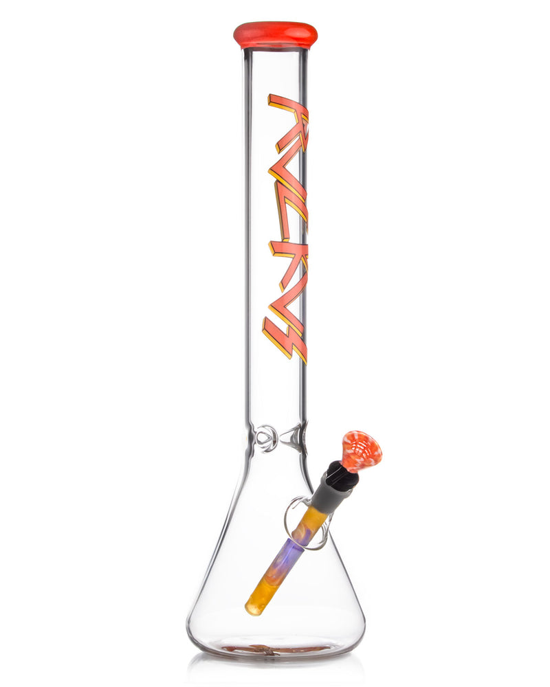 Load image into Gallery viewer, Ruckus Glass 18 inch Slayer Beaker Bong for Rockers
