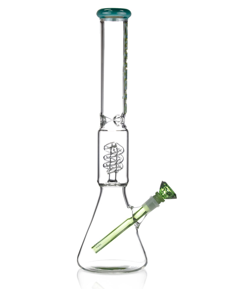 Load image into Gallery viewer, Antidote Glass Helix Coil Perc Beaker Bong
