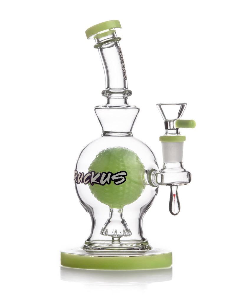 Load image into Gallery viewer, Ruckus Glass Ball Bulb Dab Rig

