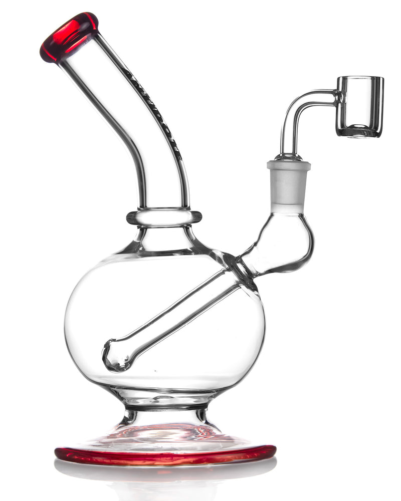 Load image into Gallery viewer, A glass dab rig called the Antidote Glass 9&quot; Orbit, featuring an intricate and unique design.
