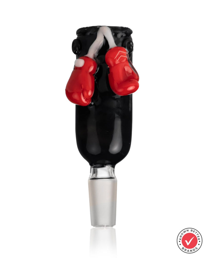 Load image into Gallery viewer, Black TYSON Bowl Piece with 2 Red Boxing Gloves Dangling On The Back
