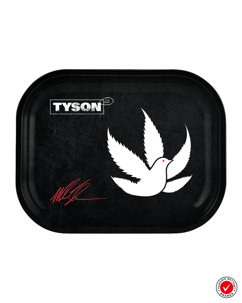 Load image into Gallery viewer, TYSON 2.0 Black Rolling Tray White Pigeon

