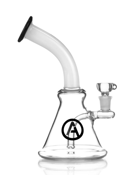 Bent Neck Dab Rig with 3 Hole Diffuser by Antidote Glass